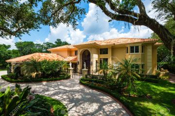 Modern Mediterranean architecture style luxury estate home located in Miami.